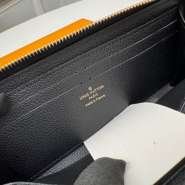 LOUIS VUITTON M82338 クレマンス長財布 モノグラムアンプラント ブラック サイズ:20x9cm