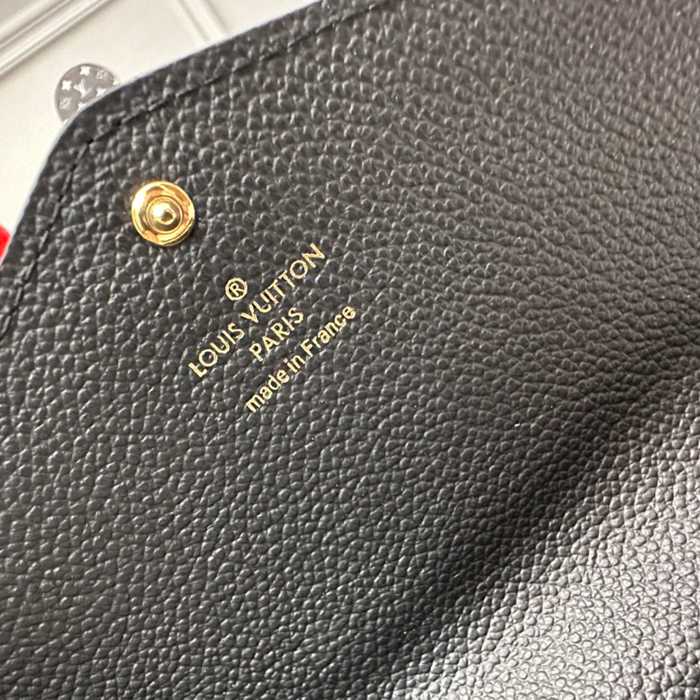 LOUIS VUITTON M80496 サラ長財布 モノグラムアンプラント ブラック サイズ:19x10.5cm
