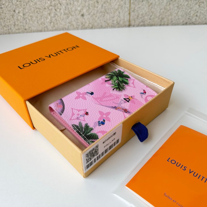 LOUIS VUITTON M26800 ポケットオーガナイザー モノグラム スケボー ピンク サイズ:5x11.1cm