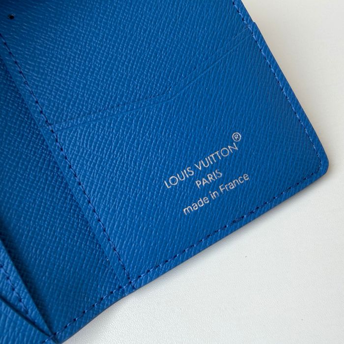 LOUIS VUITTON M26798 ポケットオーガナイザー モノグラム バスケ選手 ブルー サイズ:5x11.1cm