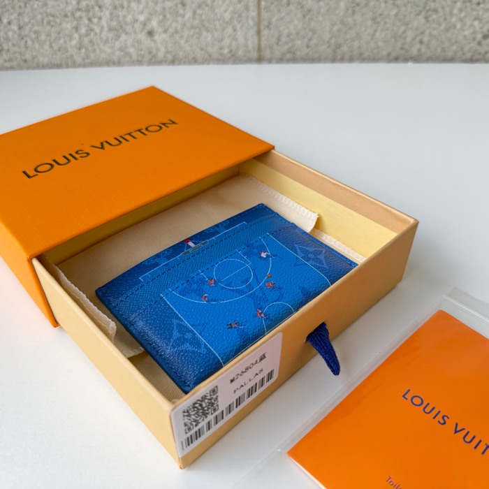 LOUIS VUITTON M26804 カードケース モノグラム スポーツシーン ブルー サイズ:11x7x1.5cm