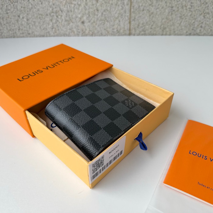 LOUIS VUITTON N00091 短財布 ダミエグラファイト サイズ:11.5x9cm
