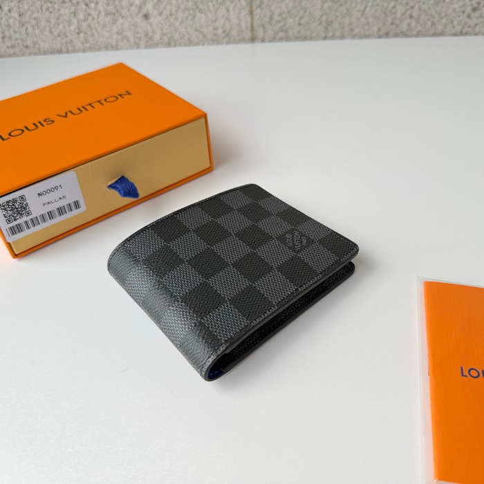 LOUIS VUITTON N00091 短財布 ダミエグラファイト サイズ:11.5x9cm