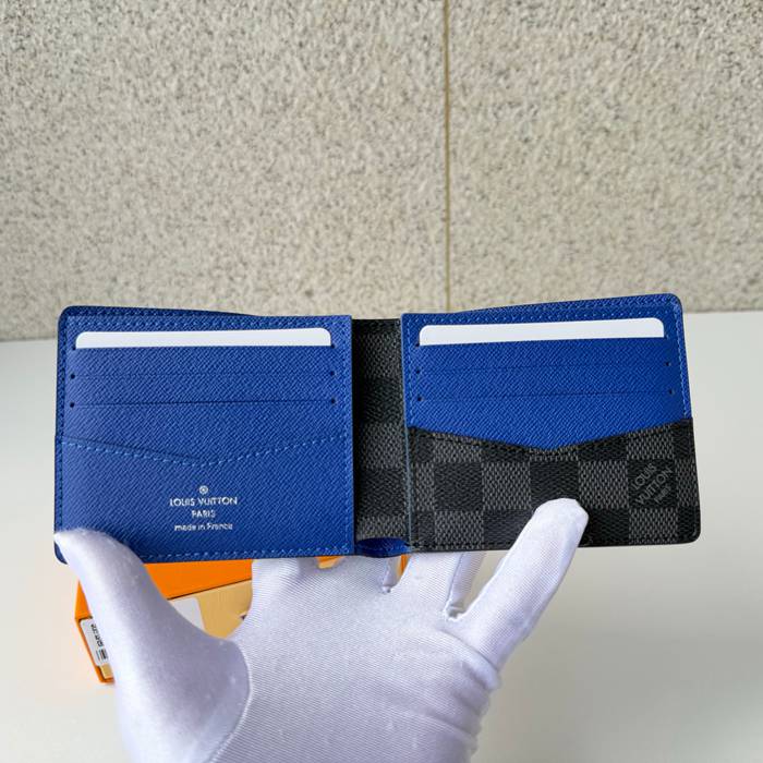 LOUIS VUITTON N00091 短財布 ダミエグラファイト サイズ:11.5x9cm