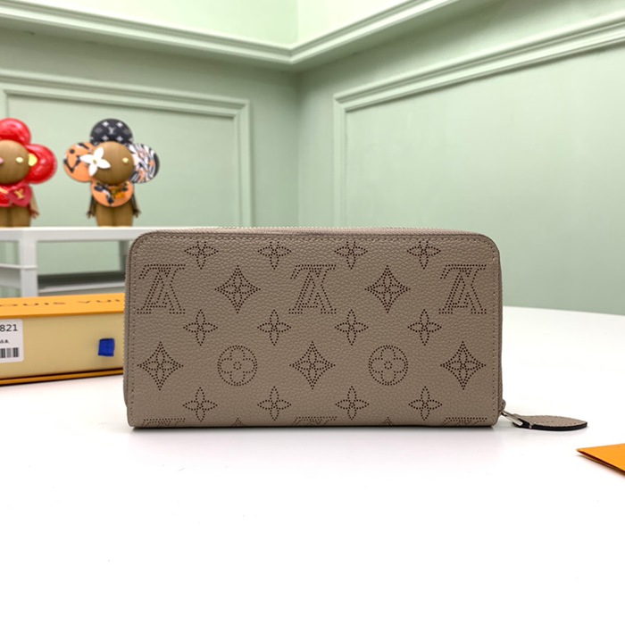 LOUIS VUITTON M69821 ジッピー長財布 マヒナ グレー サイズ:19.5x10.5x2.5cm