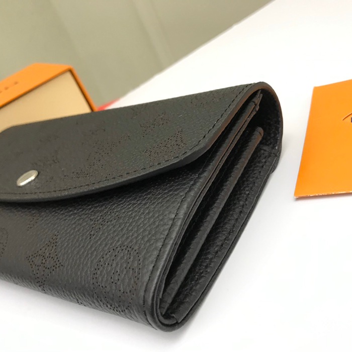 LOUIS VUITTON M60143 イリス長財布 モノグラムレース ブラック サイズ:19x12cm