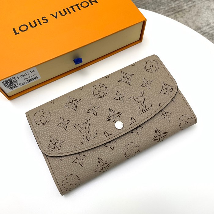 LOUIS VUITTON M60144 イリス長財布 モノグラムレース グレー サイズ:19x12cm