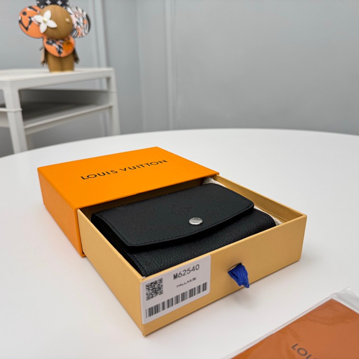 LOUIS VUITTON M62540 イリス短財布 モノグラムレース ブラック サイズ:12x9.5cm