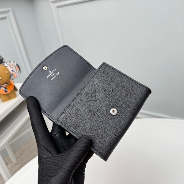LOUIS VUITTON M62540 イリス短財布 モノグラムレース ブラック サイズ:12x9.5cm