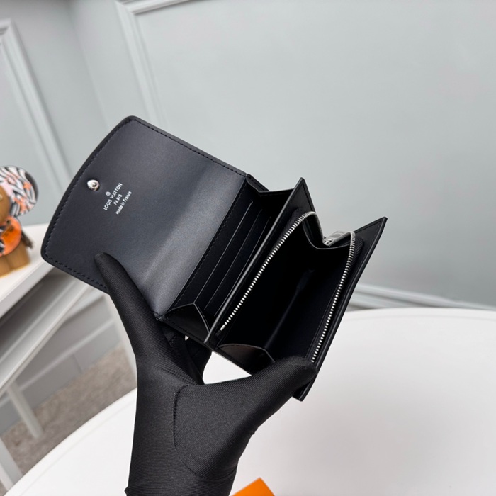 LOUIS VUITTON M62540 イリス短財布 モノグラムレース ブラック サイズ:12x9.5cm