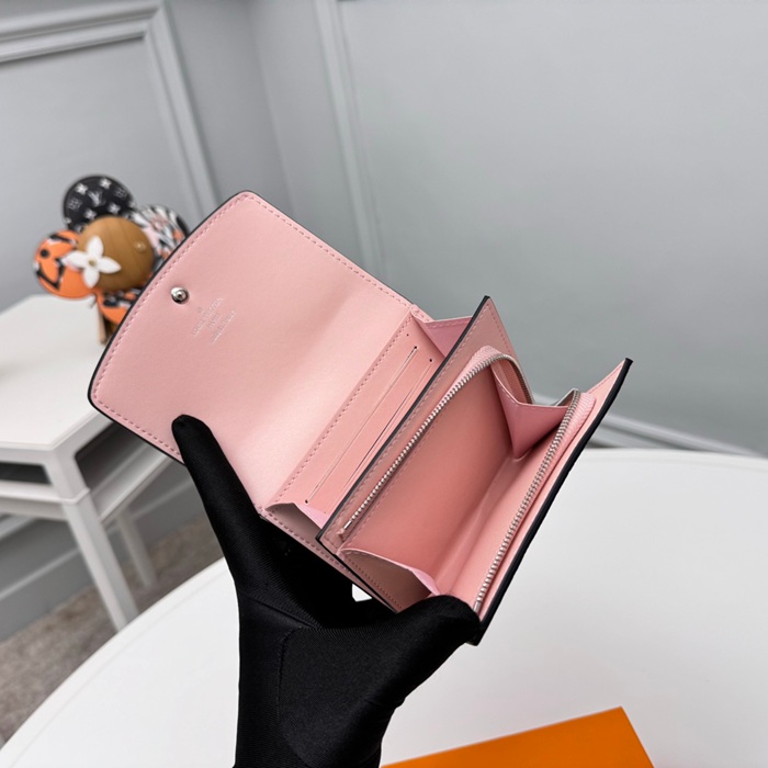 LOUIS VUITTON M82757 イリス短財布 モノグラムレース ピンク サイズ:12x9.5cm