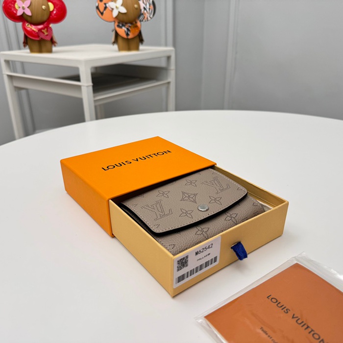 LOUIS VUITTON M62542 イリス短財布 モノグラムレース グレー サイズ:12x9.5cm