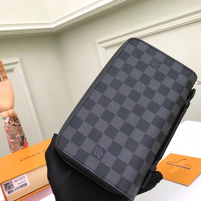 LOUIS VUITTON N41503 ジッピーXL 長財布 ダミエグラファイト サイズ:22x12cm