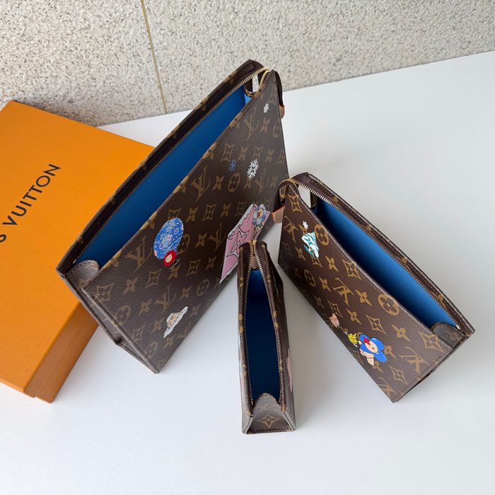 LOUIS VUITTON M15357 コスメポーチ3点セット ヴィヴィエンヌ サイズ:25x20x5.5cm