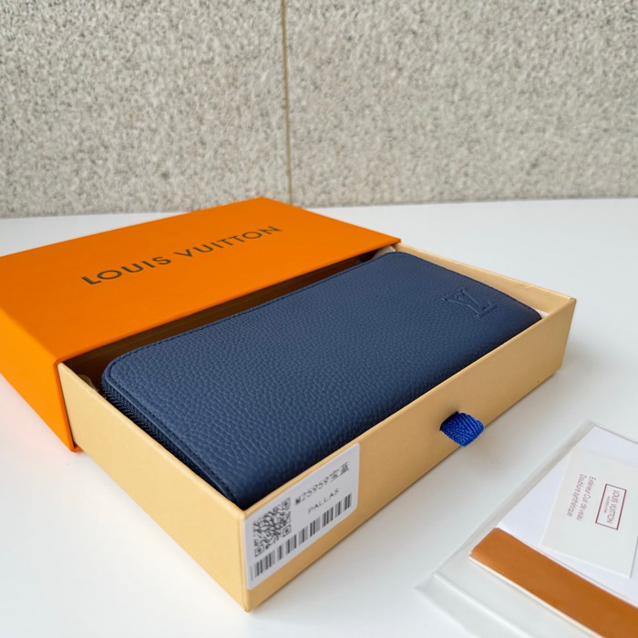 LOUIS VUITTON M25959 ジッピー長財布 ホリゾンタル LVエアログラム ブルー サイズ:21x10x2.5cm