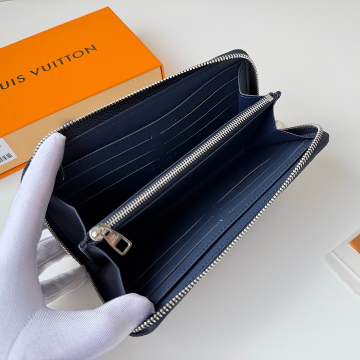 LOUIS VUITTON M25959 ジッピー長財布 ホリゾンタル LVエアログラム ブルー サイズ:21x10x2.5cm