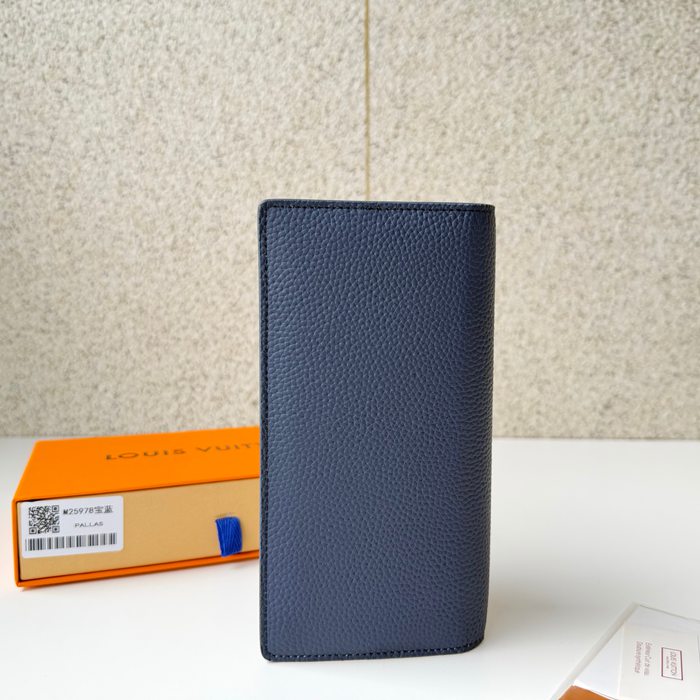 LOUIS VUITTON M25978 ブラッザ長財布 LVエアログラム ブルー サイズ:19x10cm