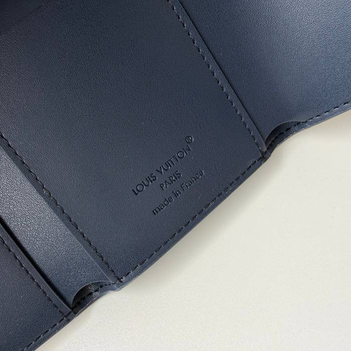LOUIS VUITTON M26250 三つ折り財布 ヴィクター LVエアログラム ブルー サイズ:5x9x2.5cm