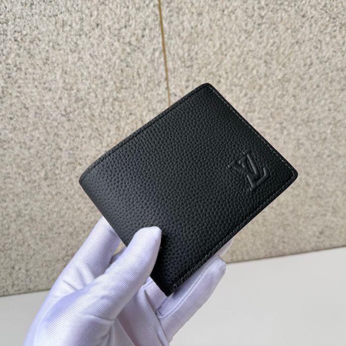 LOUIS VUITTON M25945 マルチプル短財布 LVエアログラム ブラック サイズ:5x9x1.5cm