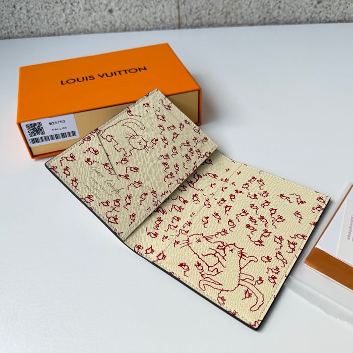 LOUIS VUITTON M25753 パスポートケース グレースコディントンコラボ サイズ:14x10x2.5cm