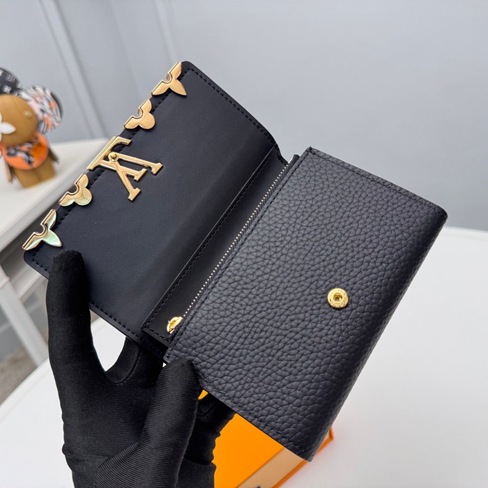 LOUIS VUITTON M82764 カピシーヌ コンパクト財布 ブラック サイズ:13.5x9.5cm