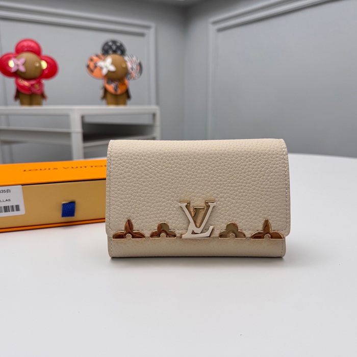 LOUIS VUITTON M82835 カピシーヌ コンパクト財布 ホワイト サイズ:13.5x9.5cm