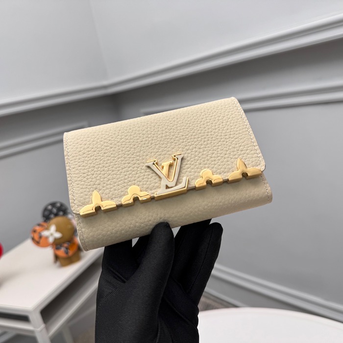 LOUIS VUITTON M82835 カピシーヌ コンパクト財布 ホワイト サイズ:13.5x9.5cm