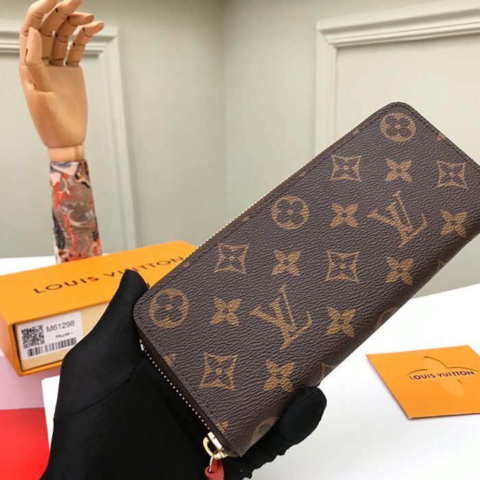 LOUIS VUITTON M60742 クレマンス長財布 モノグラム レッド サイズ:19cm