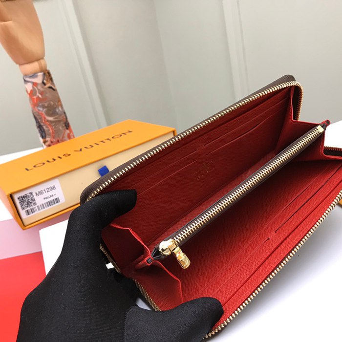 LOUIS VUITTON M60742 クレマンス長財布 モノグラム レッド サイズ:19cm