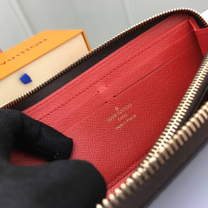 LOUIS VUITTON M60742 クレマンス長財布 モノグラム レッド サイズ:19cm