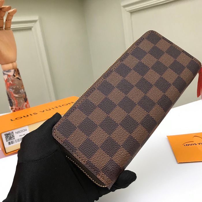 LOUIS VUITTON N60534 クレマンス長財布 モノグラム×レッド サイズ:19cm
