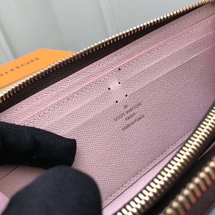 LOUIS VUITTON N41626 クレマンス長財布 モノグラム×ピンク サイズ:19cm