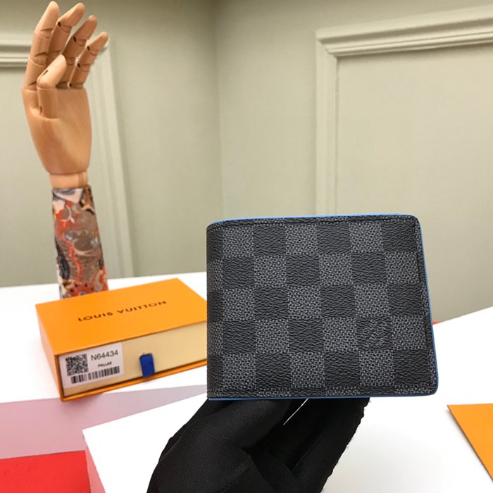 LOUIS VUITTON N64434 短財布 ダミエグラファイト サイズ:11.5cm