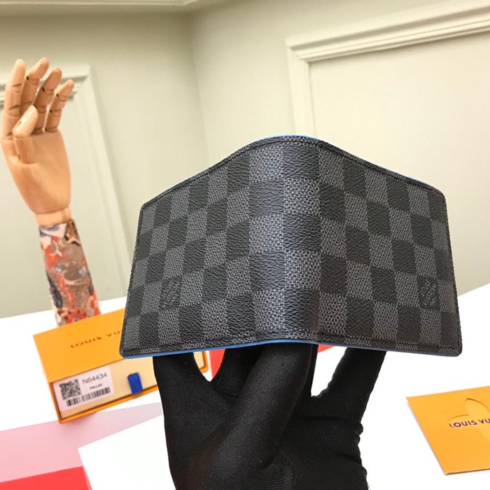LOUIS VUITTON N64434 短財布 ダミエグラファイト サイズ:11.5cm