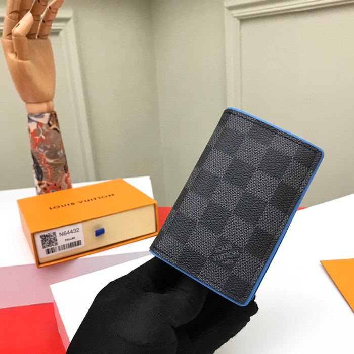 LOUIS VUITTON N64432 ポケットオーガナイザー ダミエグラファイト サイズ:11x7.5cm