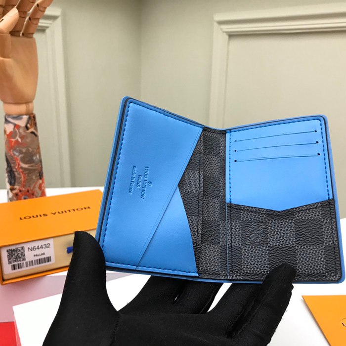 LOUIS VUITTON N64432 ポケットオーガナイザー ダミエグラファイト サイズ:11x7.5cm