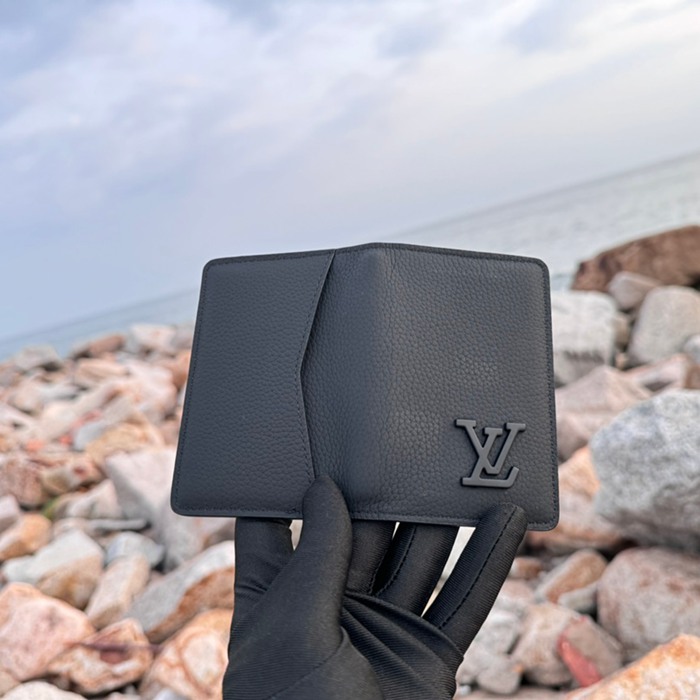 LOUIS VUITTON M69979 ポケットオーガナイザー LVエアログラム ブラック サイズ:8x11cm