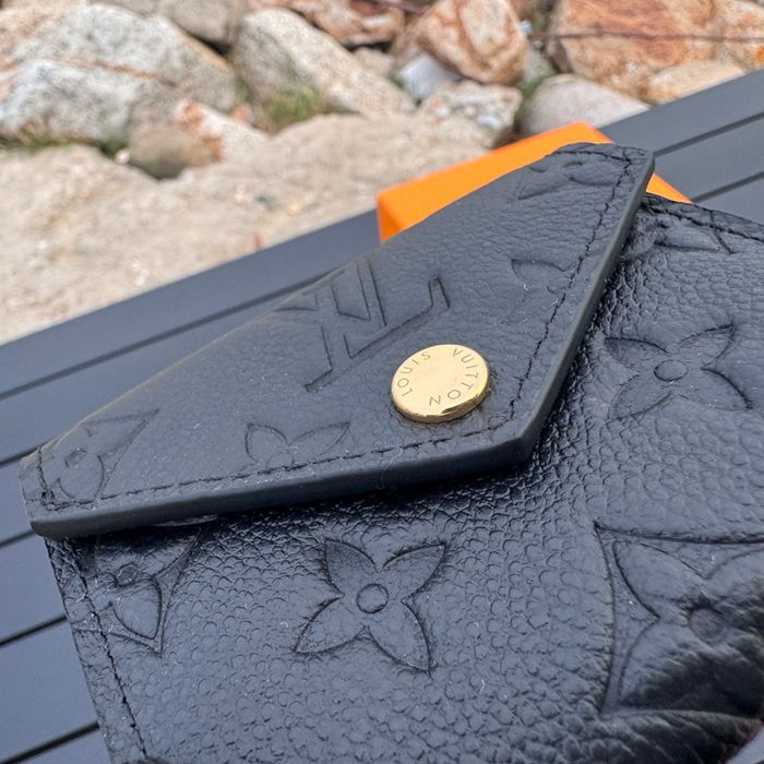 LOUIS VUITTON M62935 ゾエ短財布 モノグラムアンプラント ブラック サイズ:9.5x7.5cm