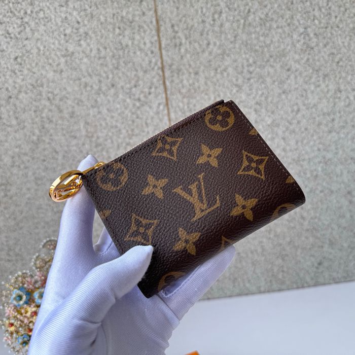 LOUIS VUITTON M25691 リサ財布 モノグラム ラベンダー サイズ:9x11.5x1.5cm
