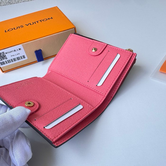 LOUIS VUITTON M25692 リサ財布 モノグラム ピンク サイズ:9x11.5x1.5cm