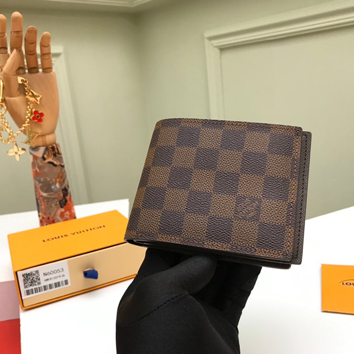 LOUIS VUITTON N60053 アメリゴ財布 ダミエエベン サイズ:11.5x9.5cm