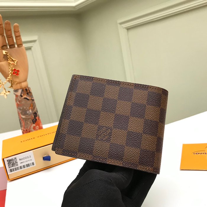 LOUIS VUITTON N60053 アメリゴ財布 ダミエエベン サイズ:11.5x9.5cm