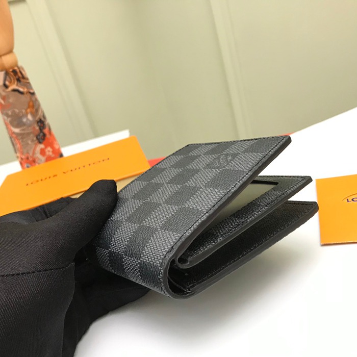 LOUIS VUITTON N60053 アメリゴ財布 ダミエグラファイト サイズ:11.5x9.5cm