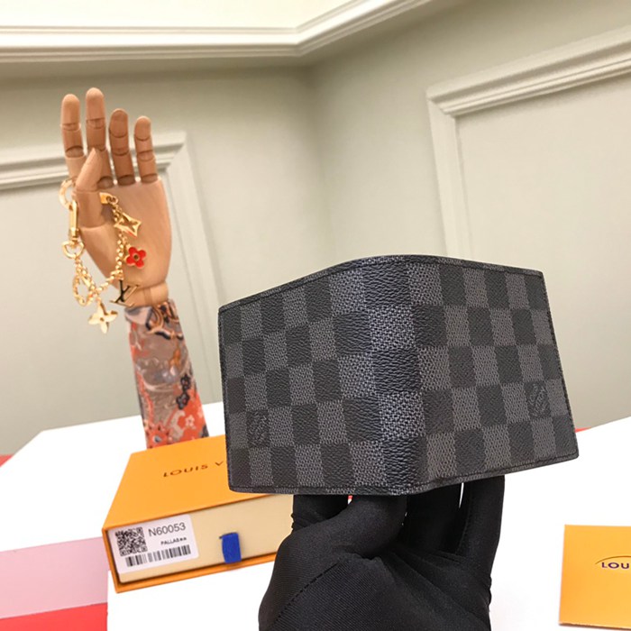 LOUIS VUITTON N60053 アメリゴ財布 ダミエグラファイト サイズ:11.5x9.5cm