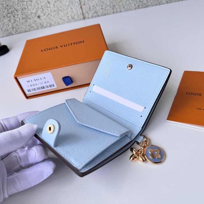 LOUIS VUITTON M14613 ポケットオーガナイザー LVシャルム ブルー サイズ:9x10x2.5cm