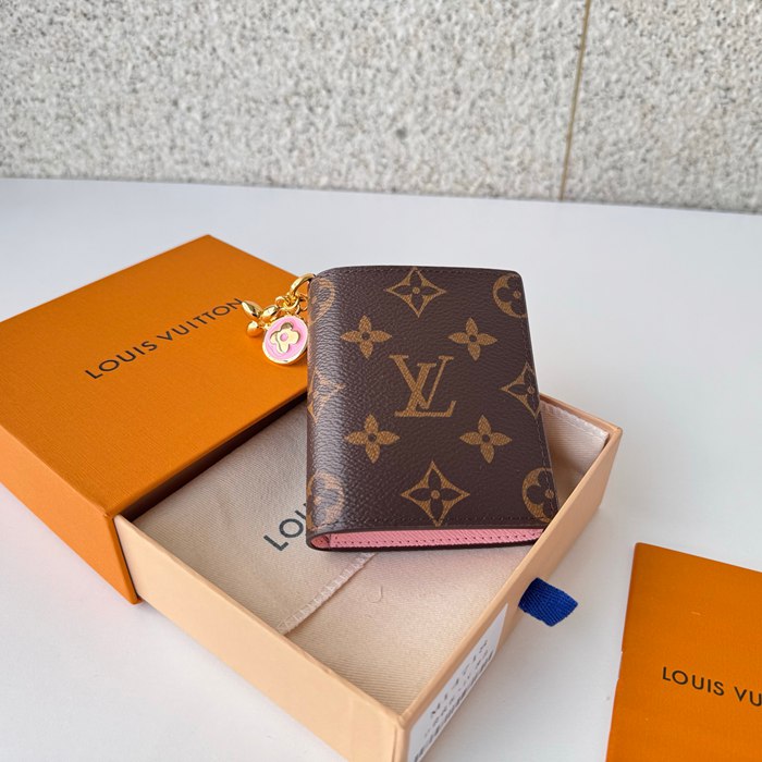 LOUIS VUITTON M14718 ポケットオーガナイザー LVシャルム ピンク サイズ:9x10x2.5cm