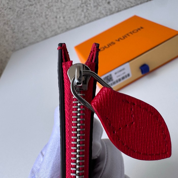 LOUIS VUITTON 12385 ロミーカードケース カラーマニアシリーズ レッド サイズ:12x8x0.8cm