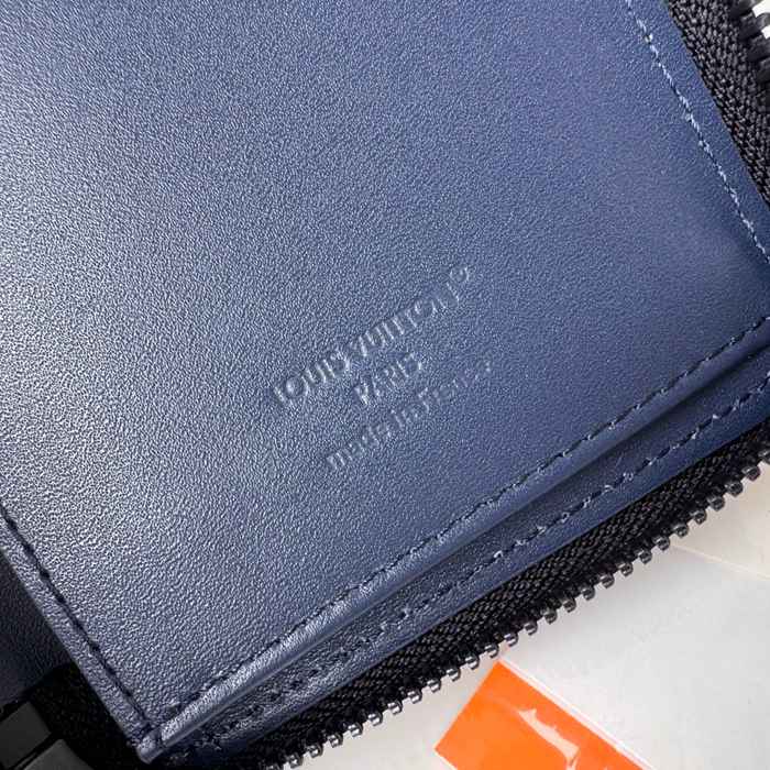 LOUIS VUITTON M62902 ジッピー縦型長財布 モノグラムシャドウ ブルー サイズ:20x10cm