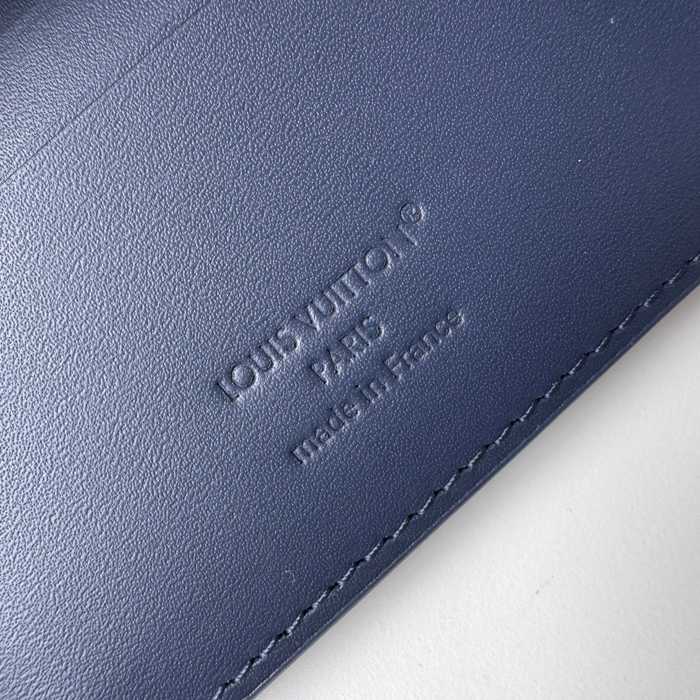 LOUIS VUITTON M14787 マルチプル短財布 モノグラムシャドウ ブルー サイズ:11.5x9x1.5cm