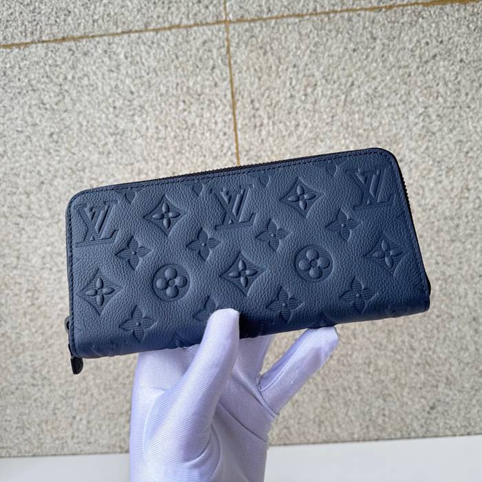 LOUIS VUITTON M14847 長財布 ジッピー モノグラムシャドウ ブルー サイズ:21x10x2.5cm